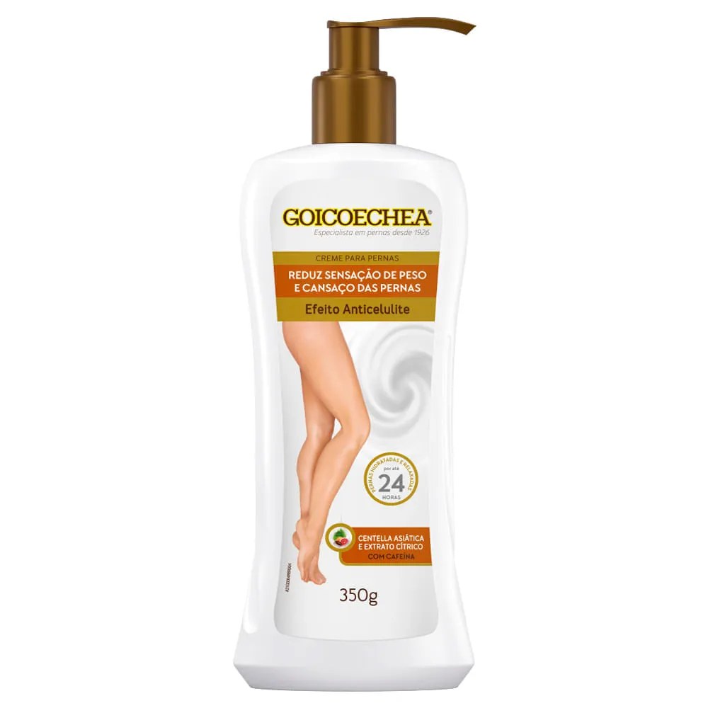Creme Para Pernas Efeito Anticelulite Centella Asiática E Extrato  Cítrico Goicoechea 350g