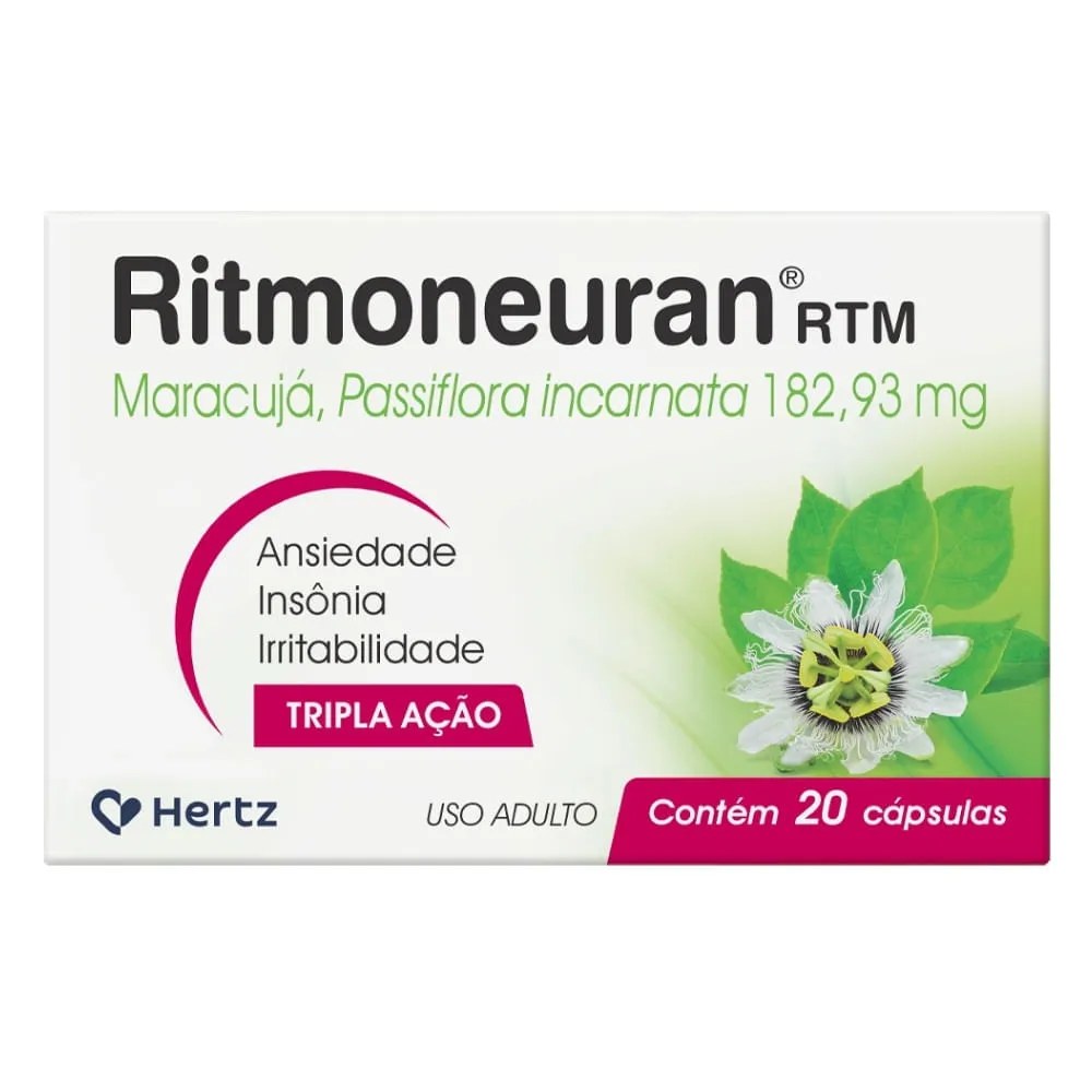 Ritmoneuran Rtm Passiflora 182,93mg 20 Cápsulas