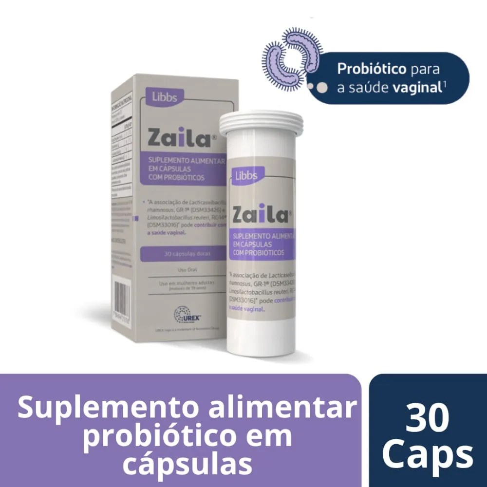 Suplemento Alimentar Zaila Com 30 Capsulas Duras