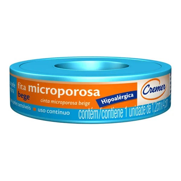 Fita Microporosa Cremer 1,2cmx4,5m Bege