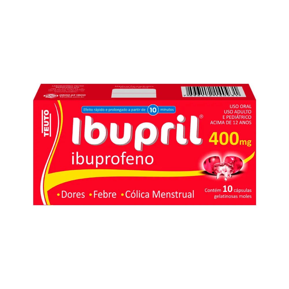 Ibupril 400mg Com 10 Cápsulas