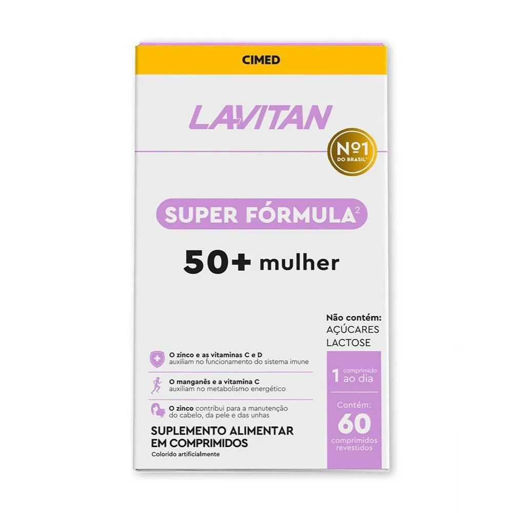 Lavitan Super Formul 50+ Com 60 Comprimidos Mulher