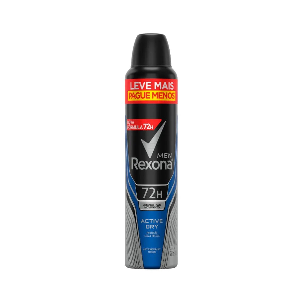 Desodorante Rexona Masculino 250ml Leve+pague- Aerossol Active Dry Especial