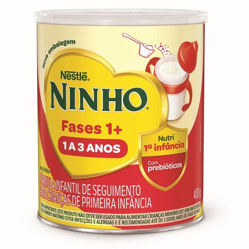 Formula Infantil Ninho Fases 1+ Primeira Infancia 1 A 3 Anos 400g