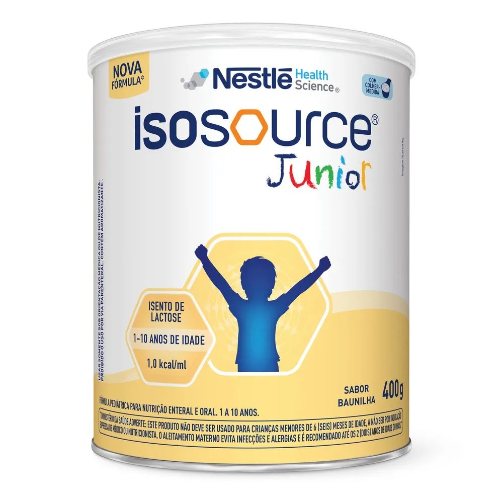 Nutrição Enteral Isosource Junior Baunilha 400g