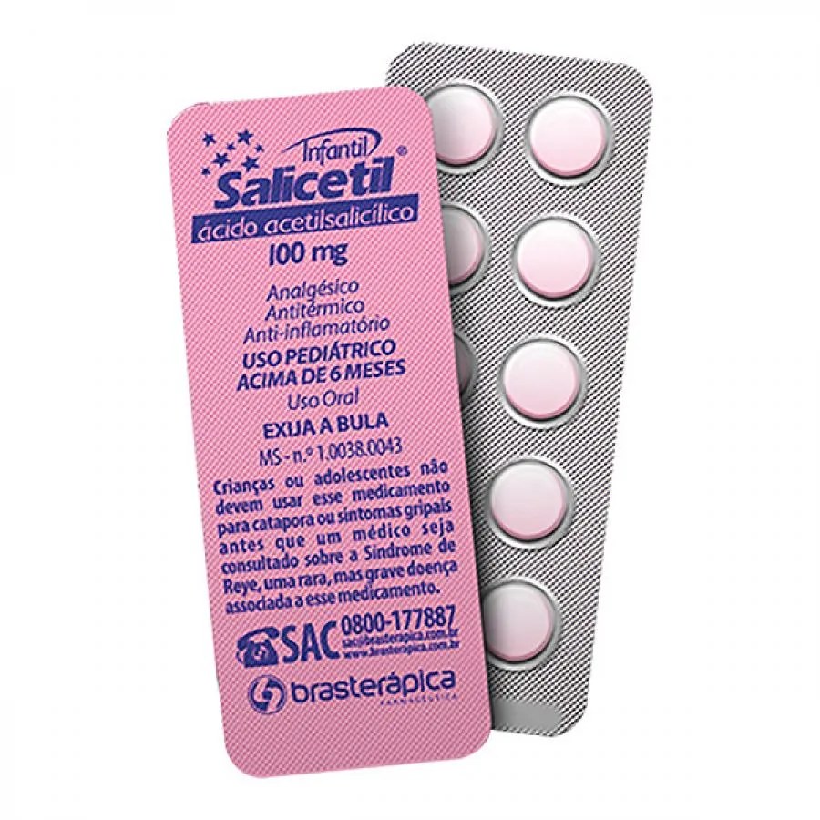 Salicetil 100mg Com 10 Comprimidos