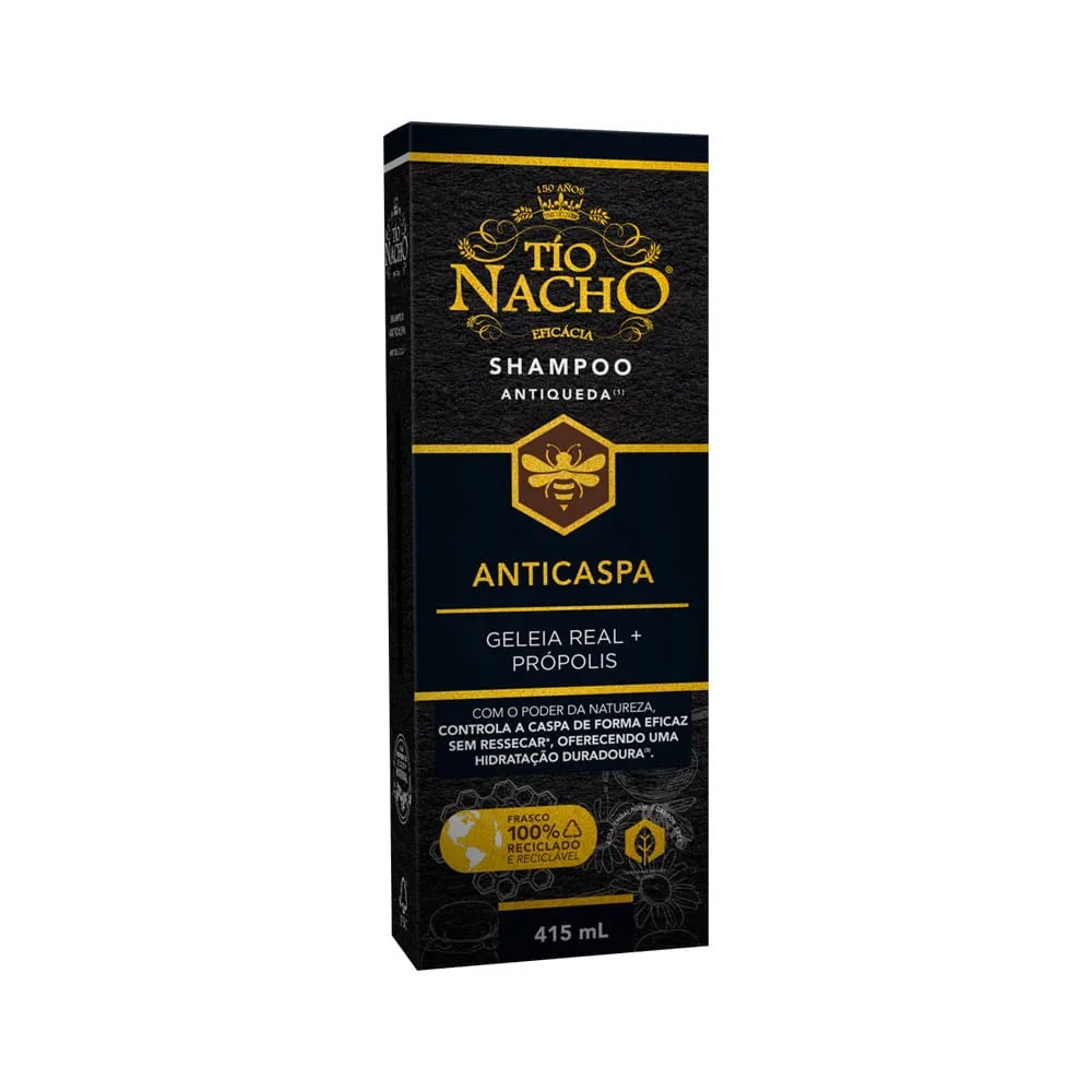 Shampoo Antiqueda Tio Nacho Anticaspa 415ml