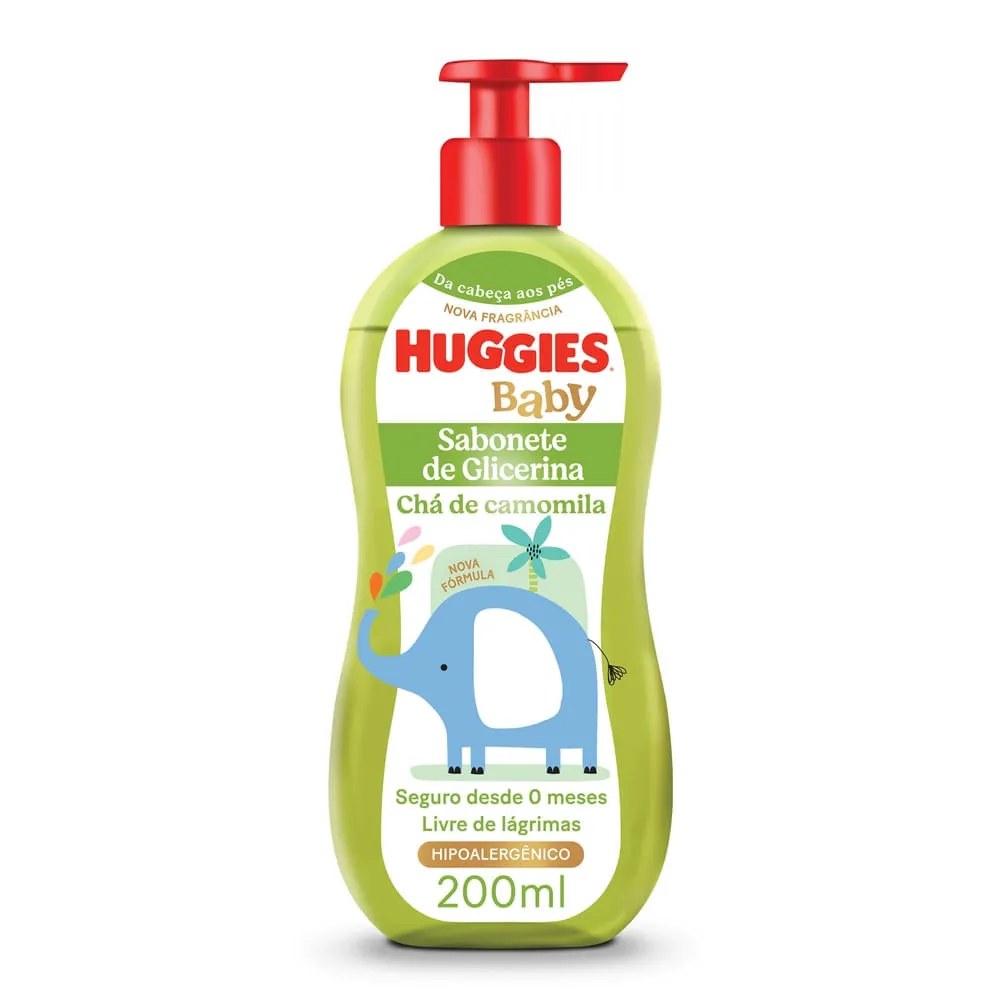 Sabonete Líquido Huggies Recém-nascido Camomila 200ml