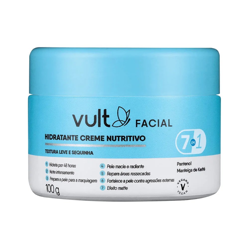 Hidratante Vult Facial 100gr Creme Nutritivo
