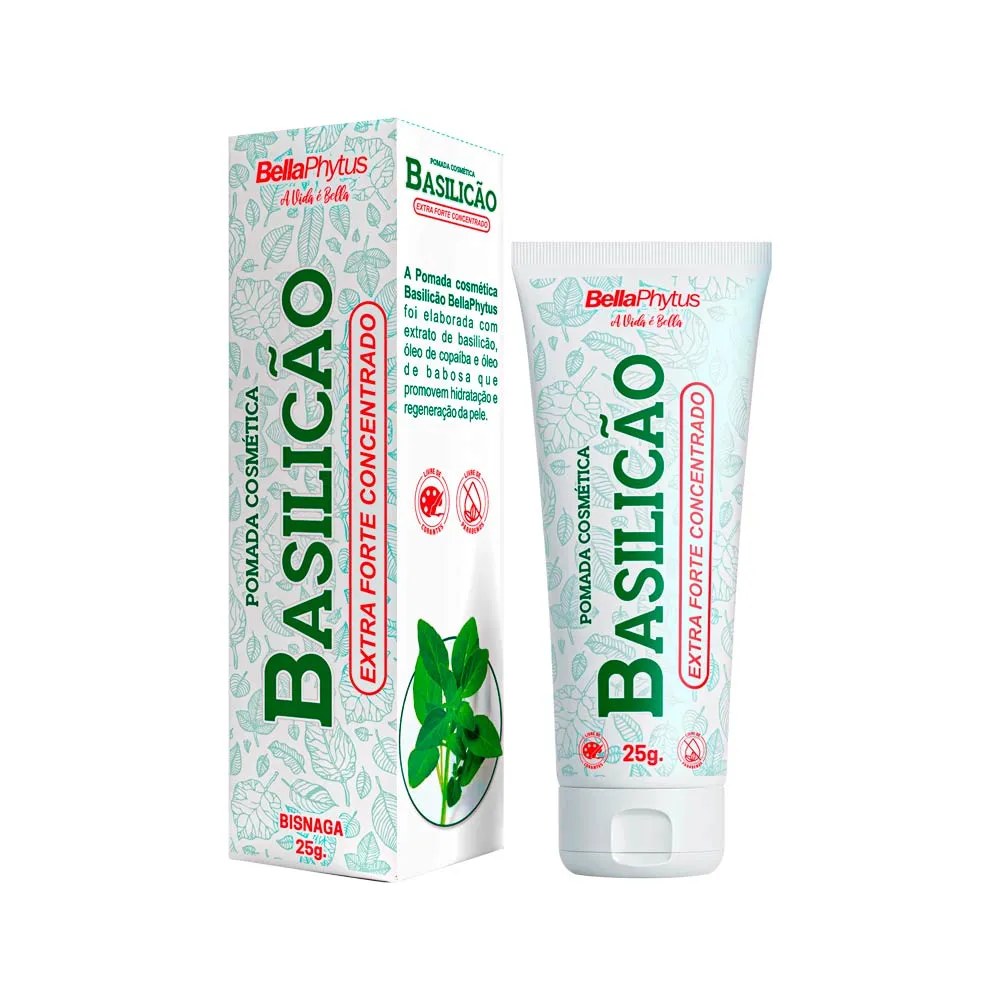 Pomada Cosmetica Basilicao 25gr Extra Forte Concentrado