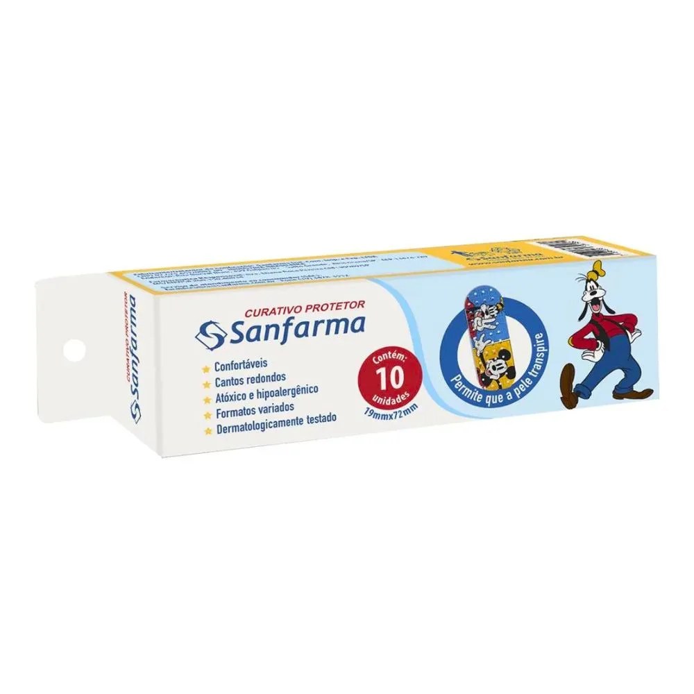 Curativo Sanfarma Mickey E Amigos 10 Unidades