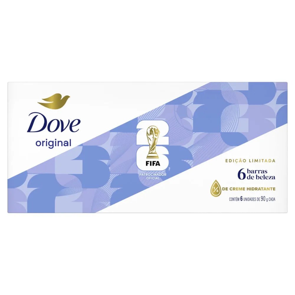 Sabonete Dove Original Com 6 Unidades De 90g