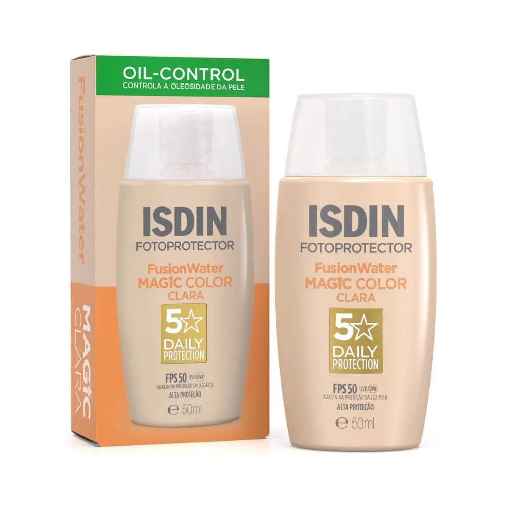 Isdin Fusion Water Protetor Solar 50ml Fps50 Oil Control Clara