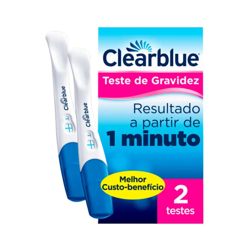 Teste De Gravidez Clearblue Com 2 Deteccao Rapida Teste Rápido