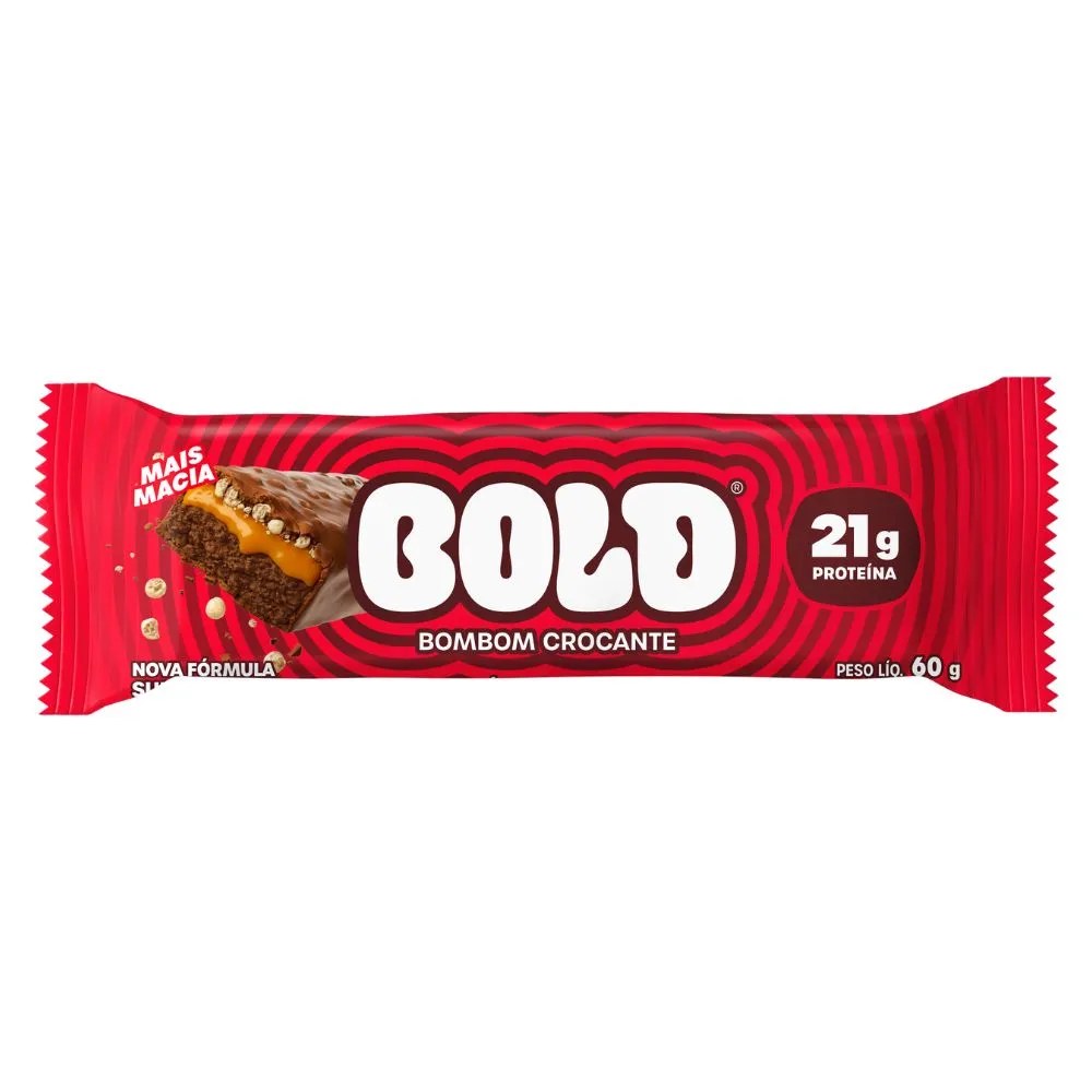 Barra De Proteína Bold Bombom Crocante 60g
