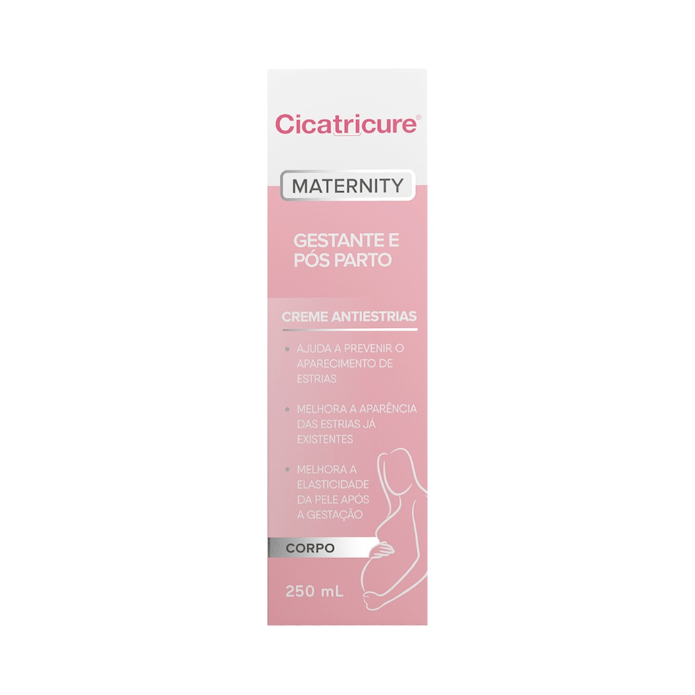 Creme Corporal Antiestrias Para Gestante E Pós Parto Cicatricure Maternity 250ml