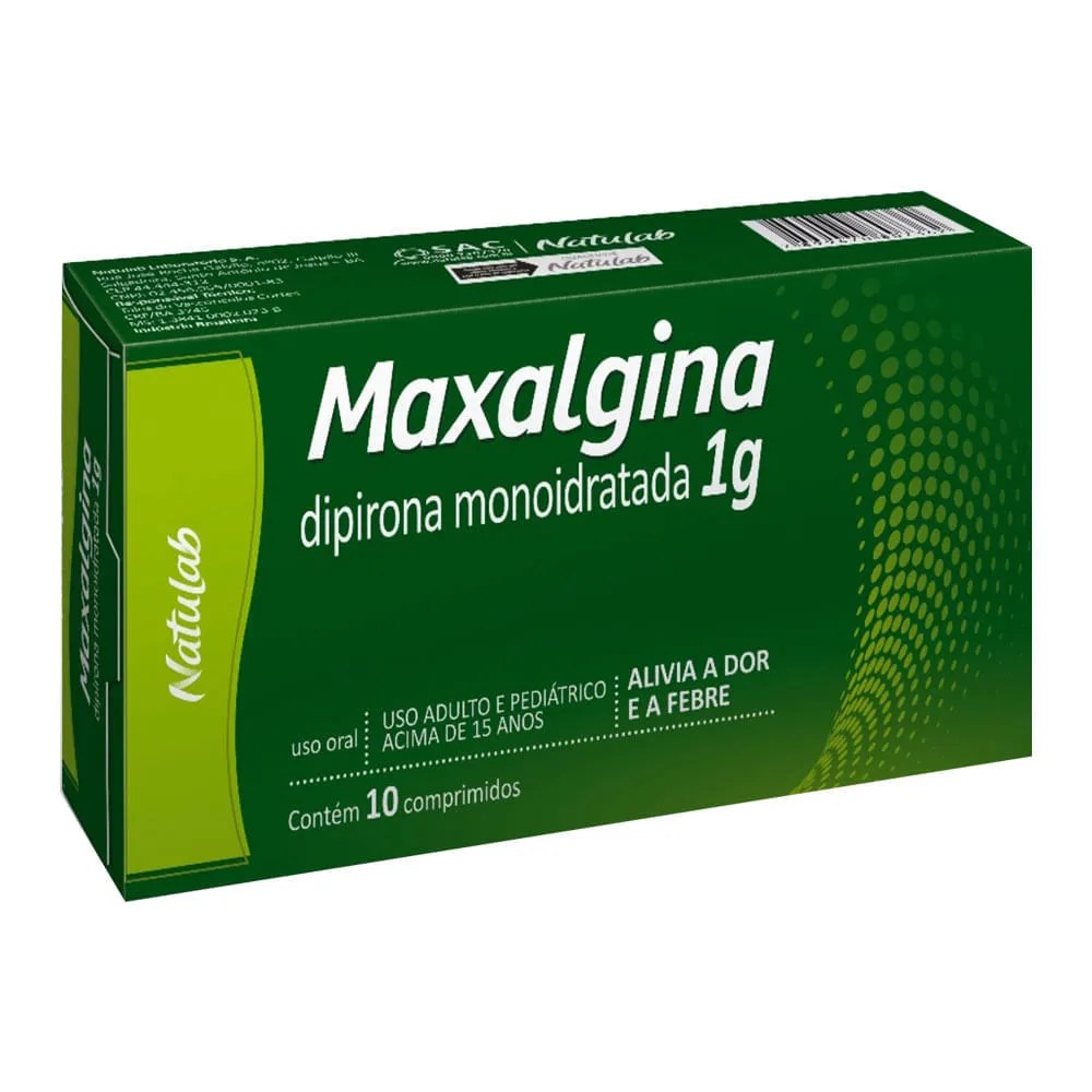 Maxalgina Com 10 Comprimidos 1gr