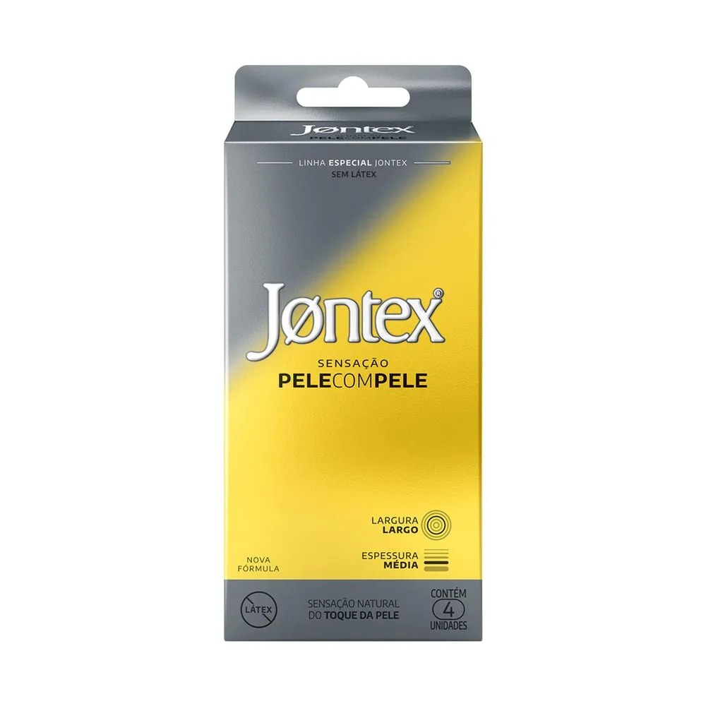 Preservativo Camisinha Jontex Pele Com Pele - 4 Unidades