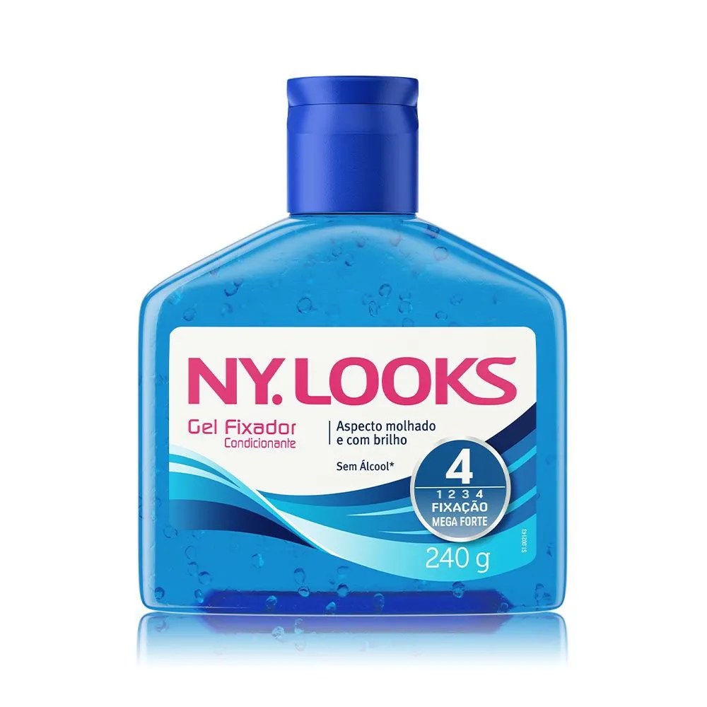 Gel Fixador Ny Looks 4 Fixação Mega Forte 240g