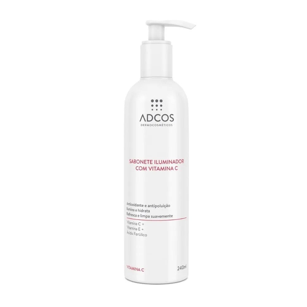 Sabonete Facial Adcos Iluminador Com Vitamina C 240ml