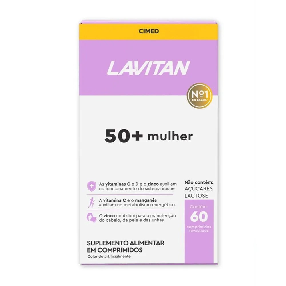 Suplemento Alimentar Lavitan 50+ Mulher 60 Comprimidos