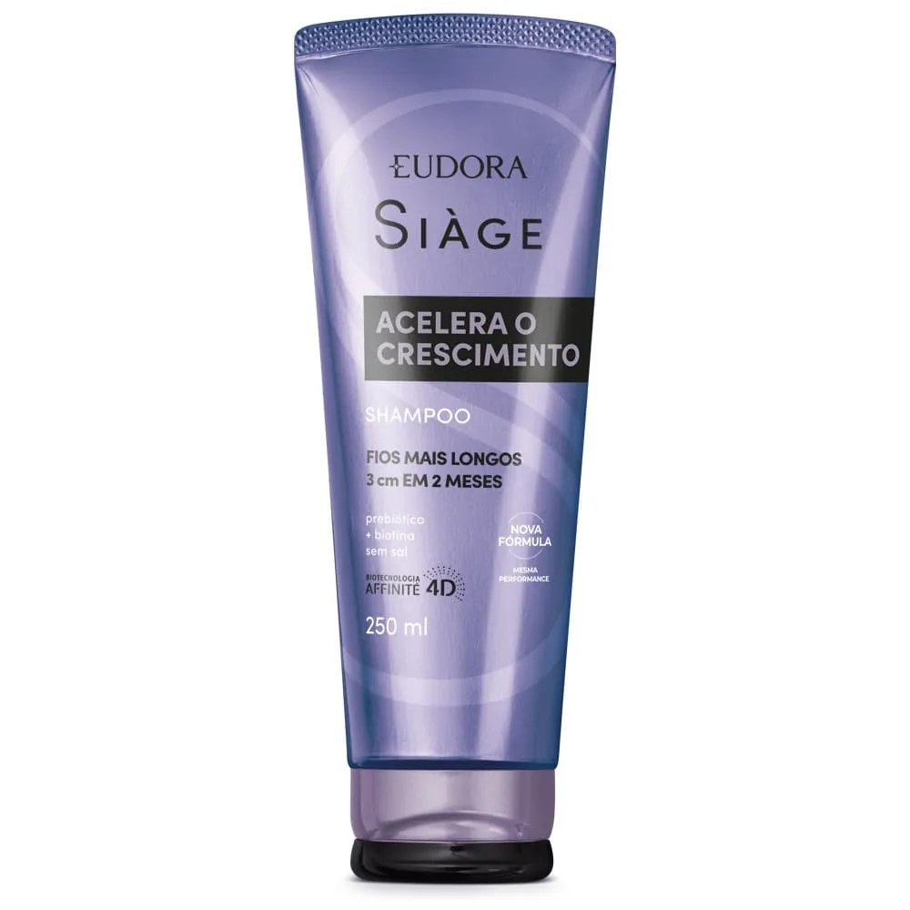 Shampoo Eudora Siage Acelera O Crescimento 250ml