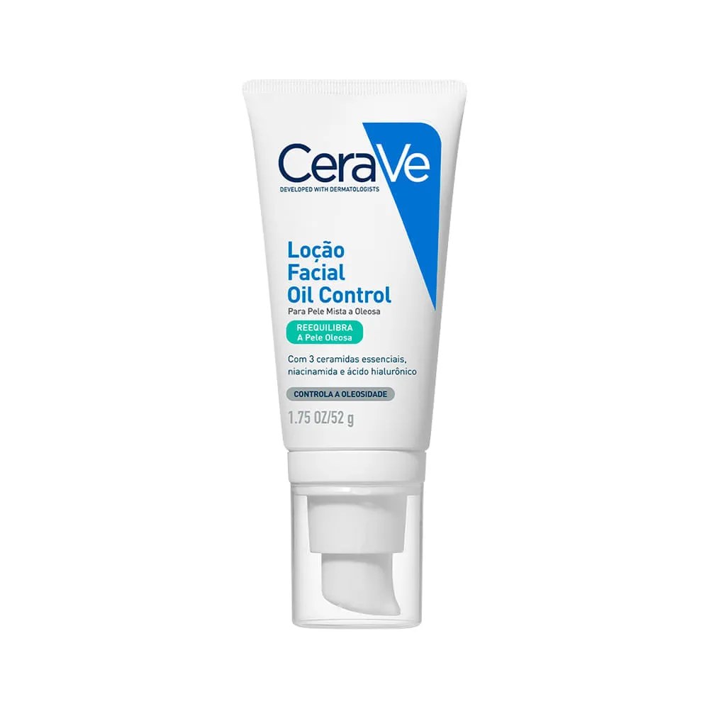 Loção Facial Cerave Oil Control Bisnaga 52g Pump