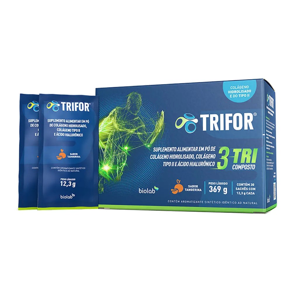 Trifor Sabor Tangerina Com 30 Sachês De 12,3g