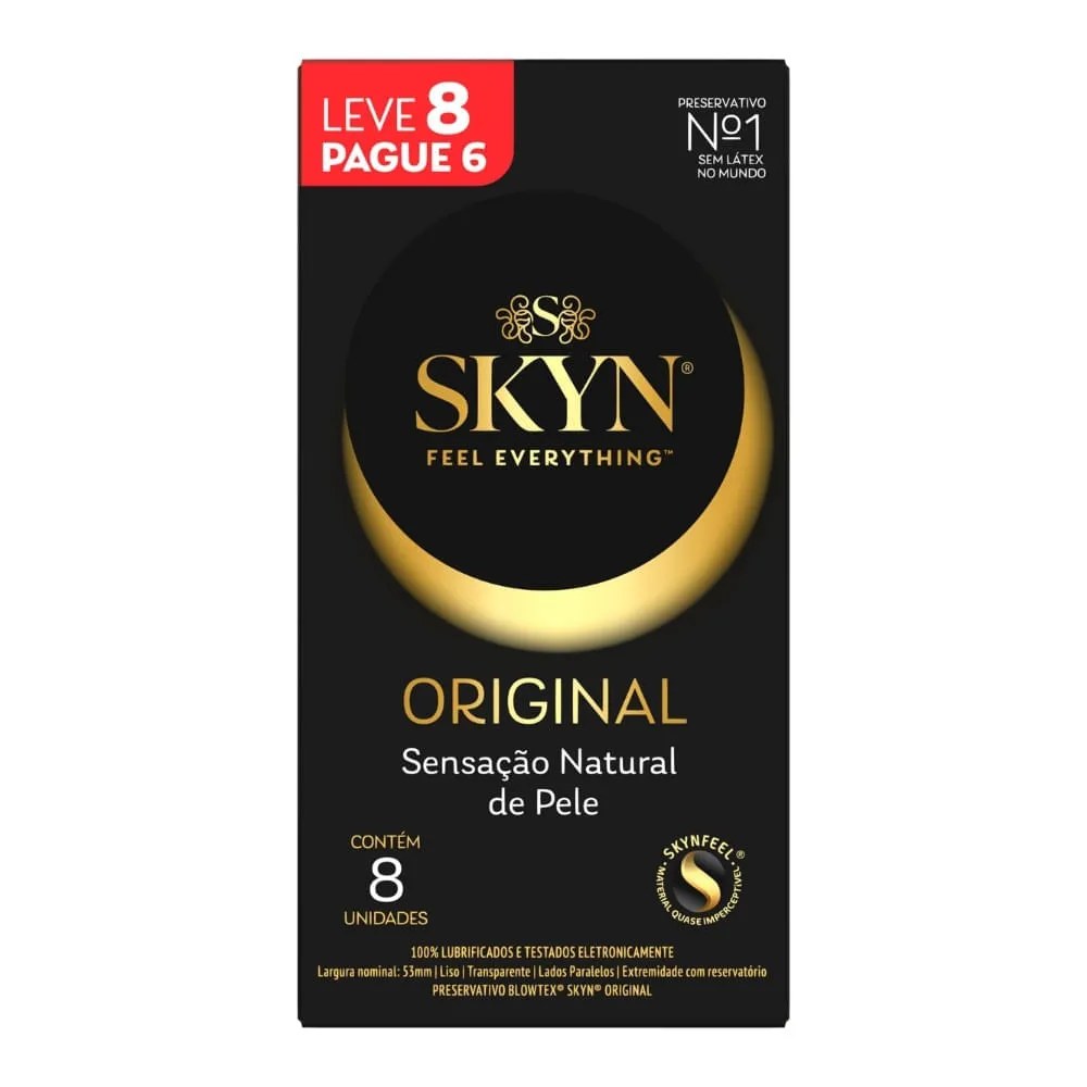 Preservativo Blowtex Skyn Leve 8 Pague 6 Original Especial
