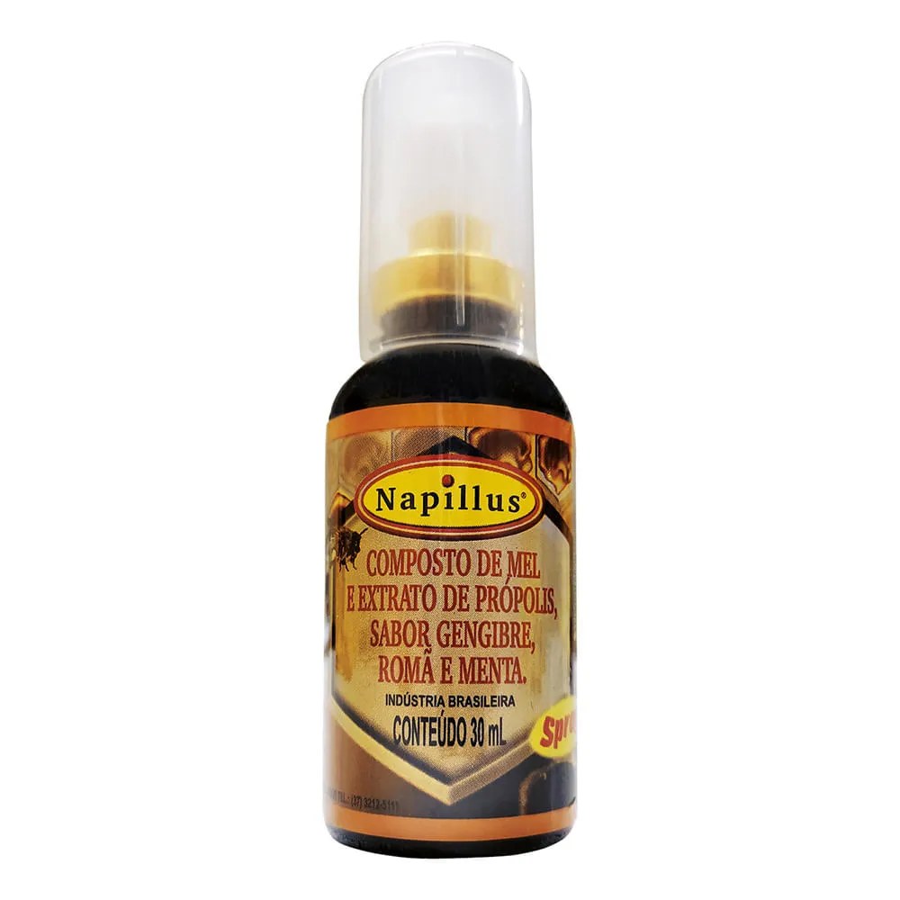 Propolis E Mel Napillus 30ml Gengibre/roma/menta Spray