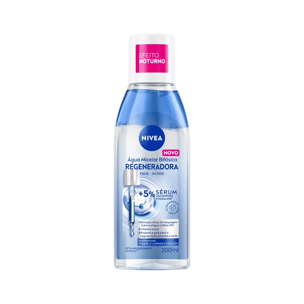 Água Micelar Bifásica Nivea Regeneradora 200ml