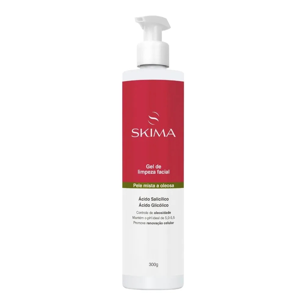 Gel De Limpeza Facial Skima Pele Mista A Oleosa 300g