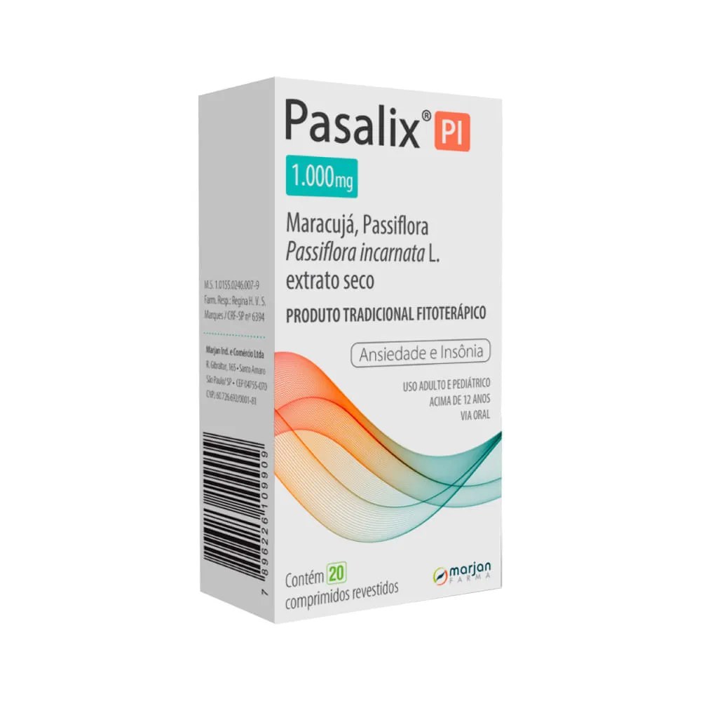 Pasalix Pi Com 20 Comprimidos Revestidos 1000mg