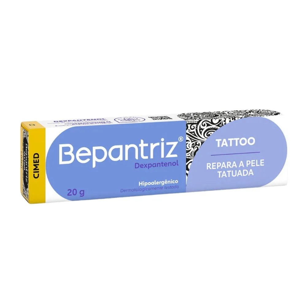 Creme Para Pele Tatuada Dexpantenol Bepantriz Tatto 20g