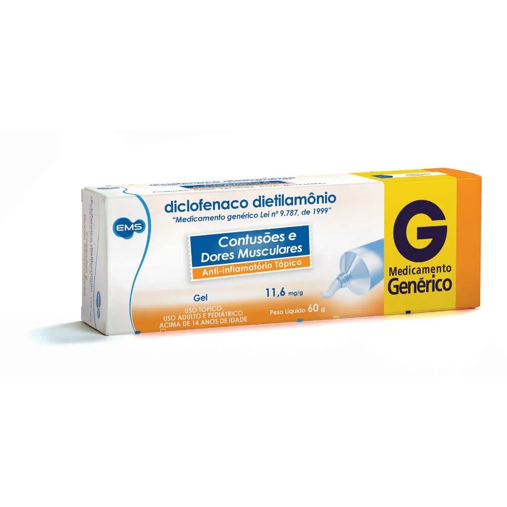 Diclofenaco Dietilamonio Ems Gel 60g