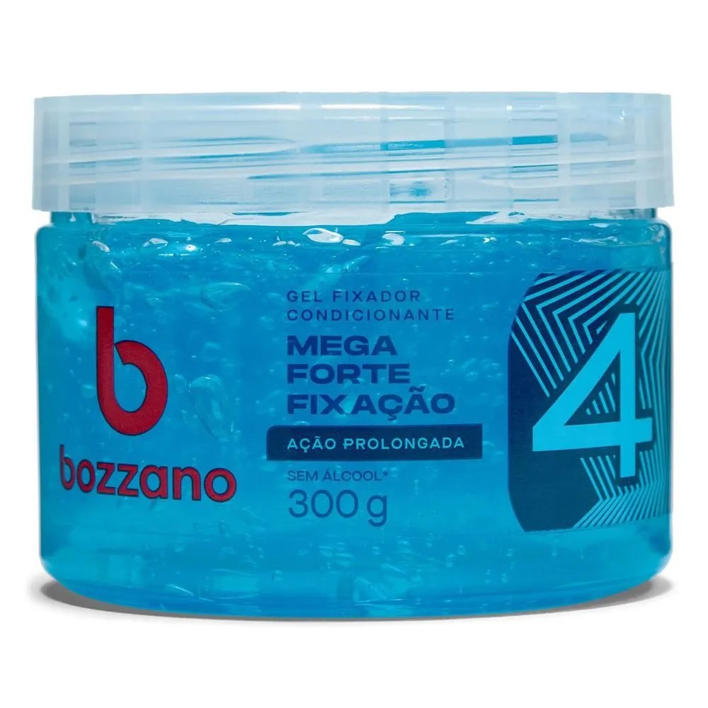 Gel Fixador Bozzano Ação Prolongada 4.mega Forte Fixação 300g