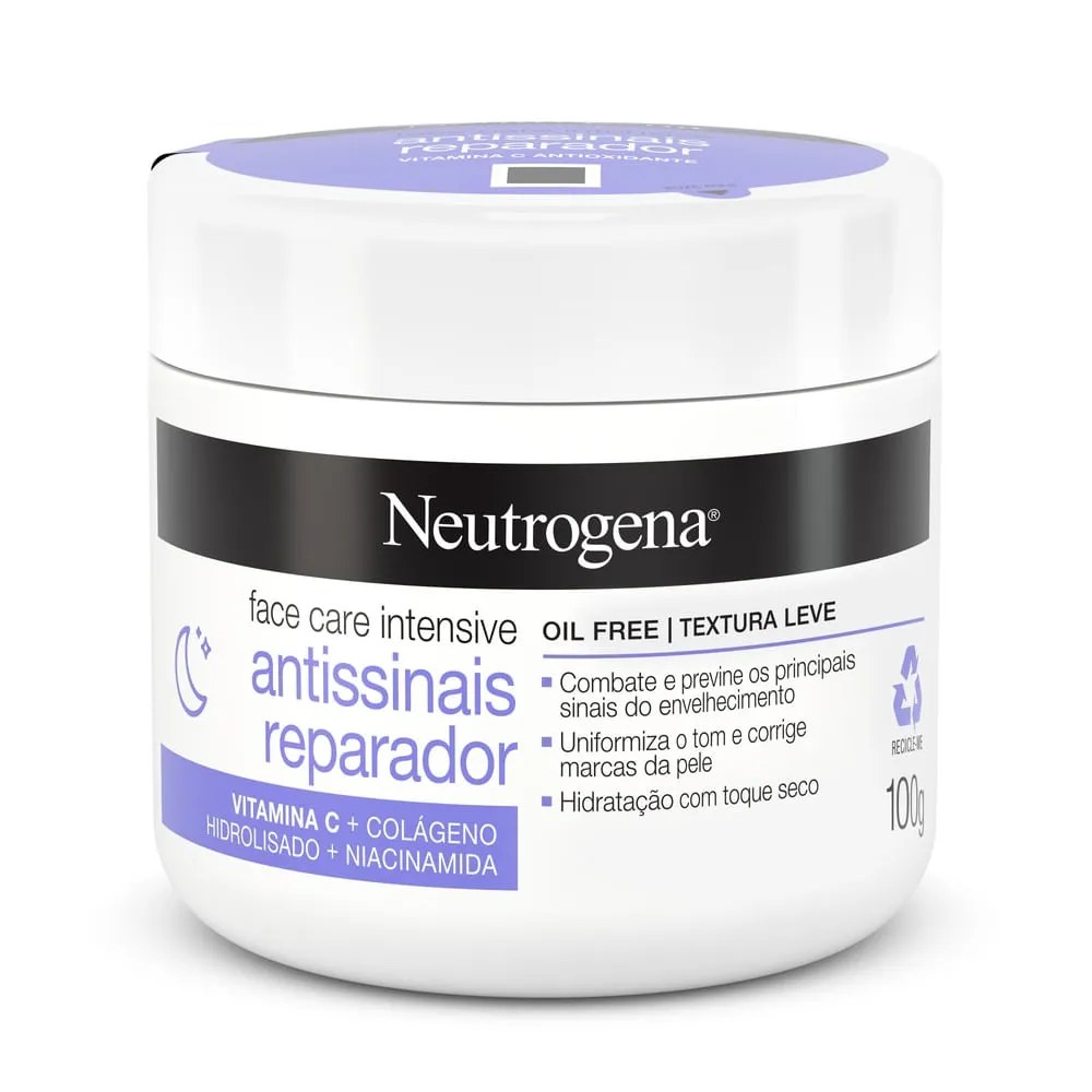 Hidratante Facial Neutrogena Face Care Intensive Antissinais Reparador - 100g