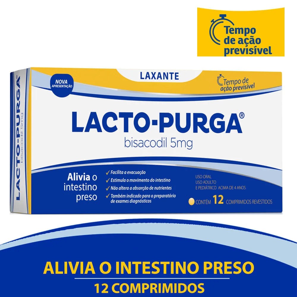 Laxante Lacto Purga 12 Comprimidos