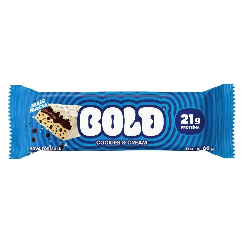 Barra De Proteina Bold Cookies E Cream 60g