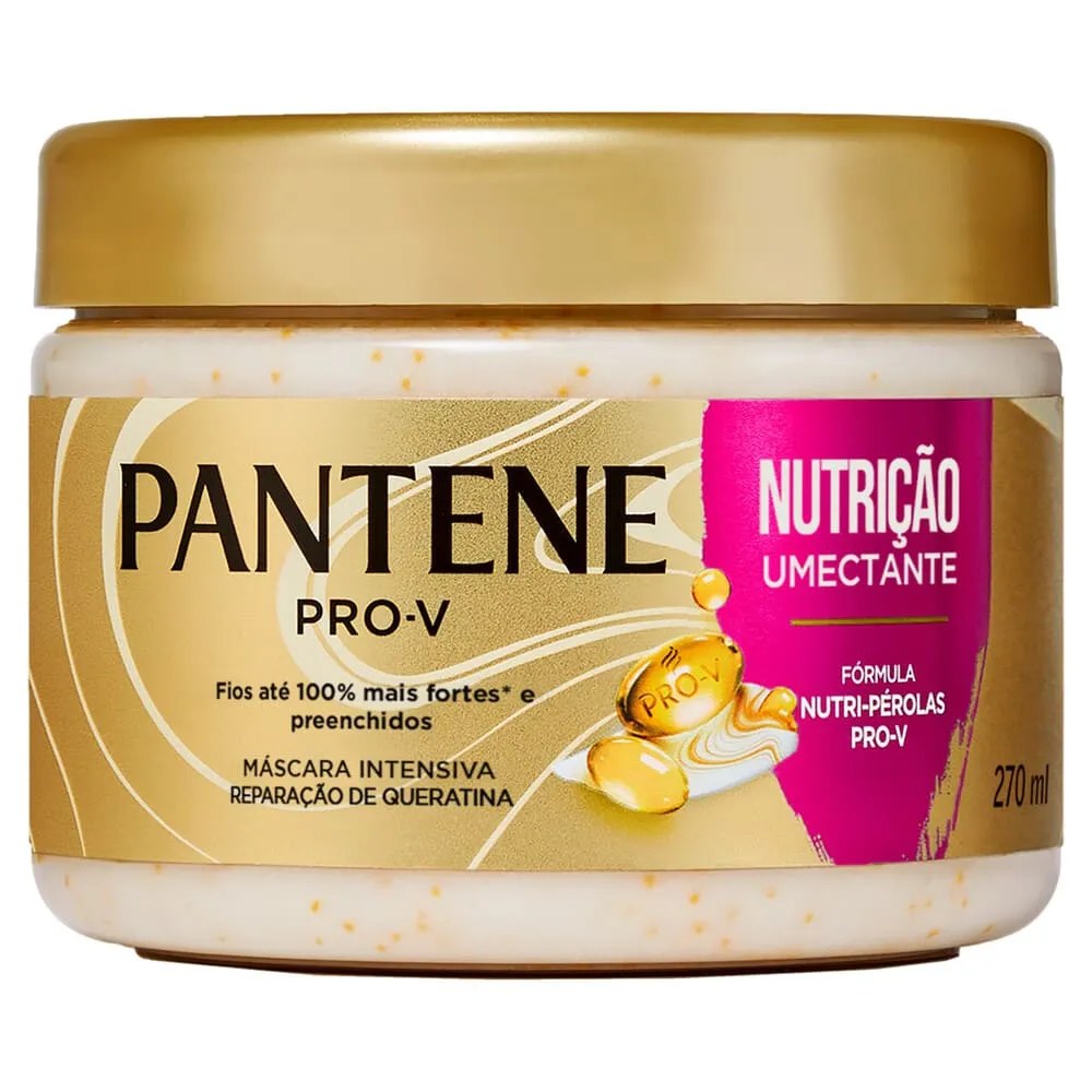 Máscara De Tratamento Pantene Nutrição Umectante 270ml