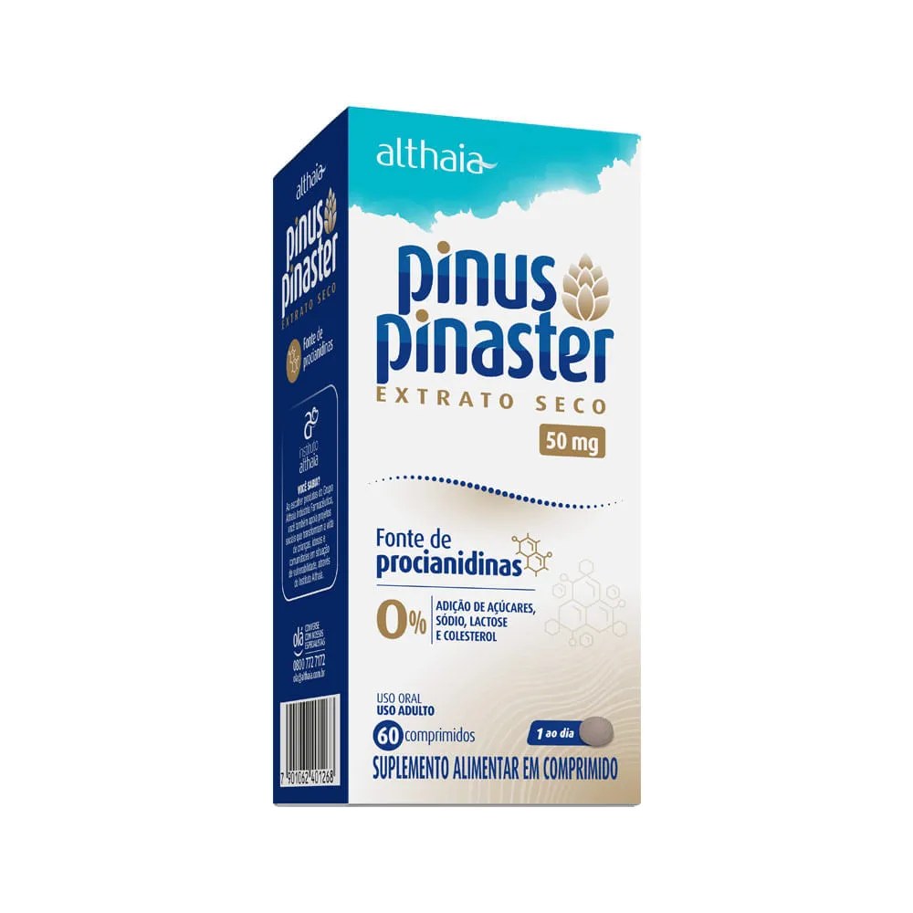 Pinus Pinaster Com 60 Comprimidos 50mg