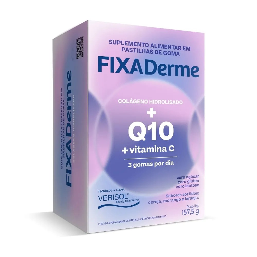 Suplemento Colageno Hidrolisado Verisol Fixa Derme Sabores Sortidos 15  Saches