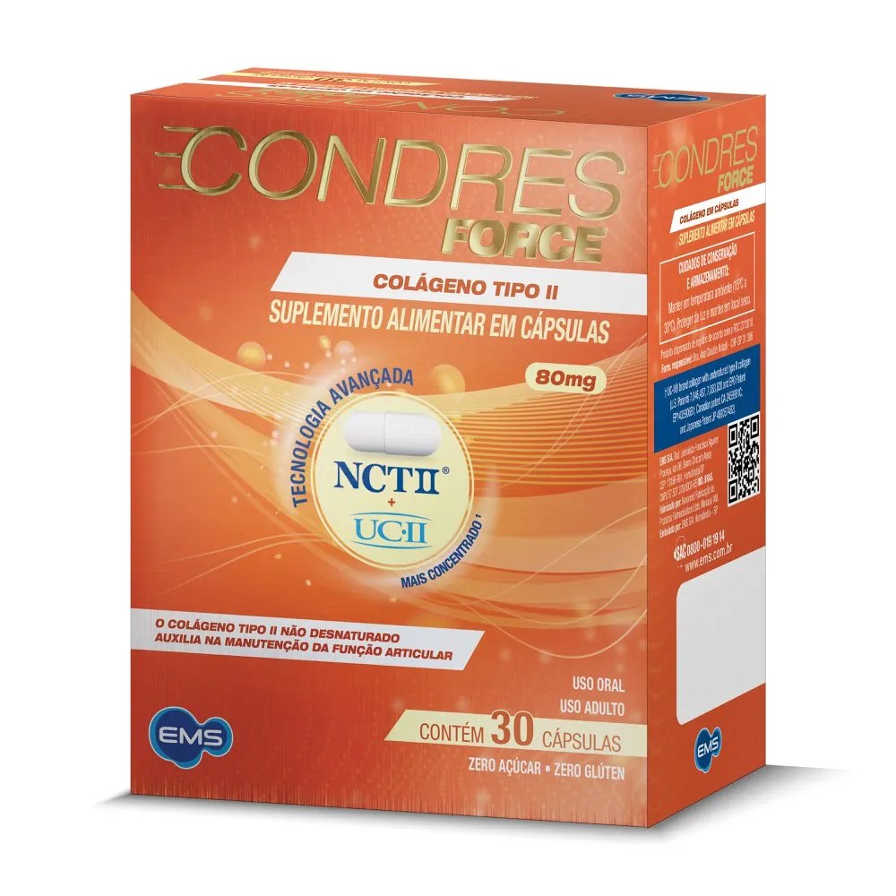 Colágeno Uc-ii + Nct-ii Condres Force 30 Cápsulas