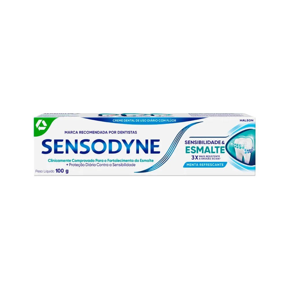 Creme Dental Sensodyne Sensibilidade E Esmalte Menta Refrescante 100g