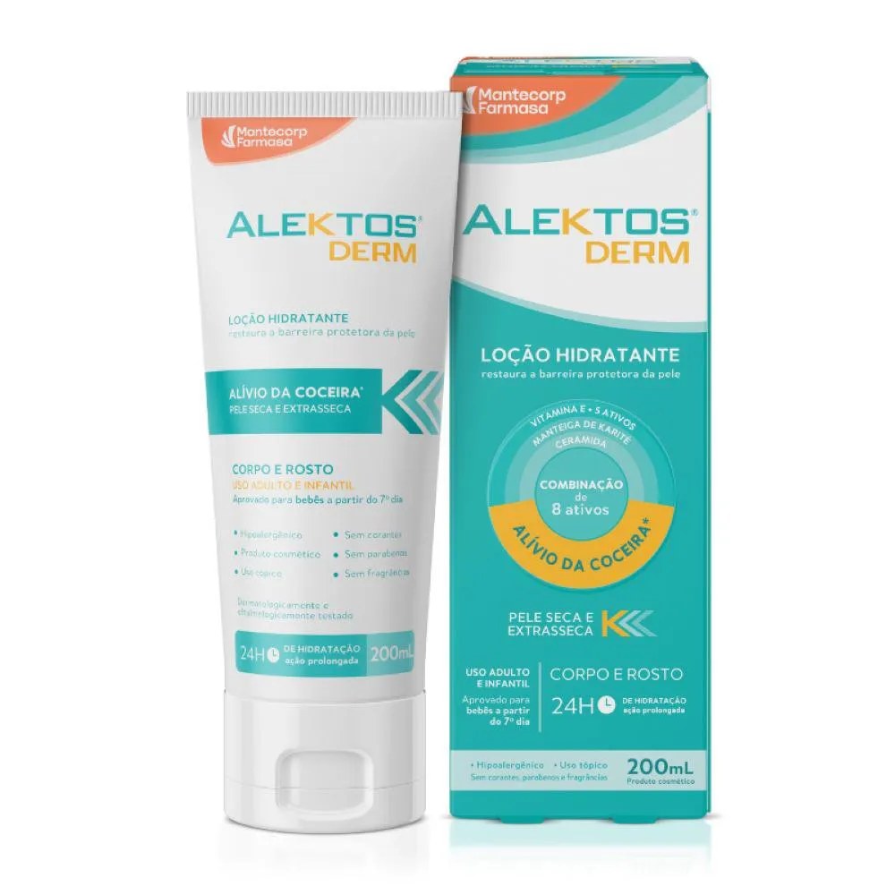Loção Hidratante Alívio Da Coceira Alektos Derm 200ml
