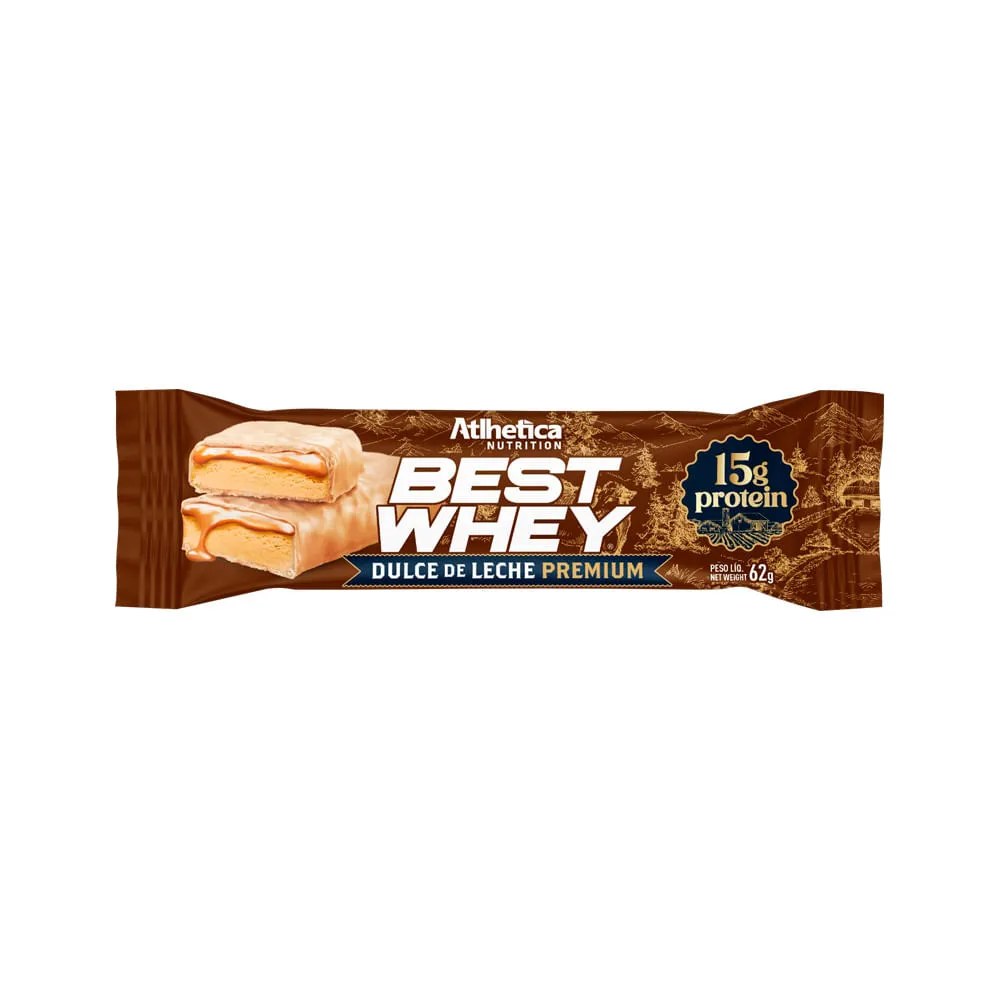 Barra De Proteina Best Whey Dulce De Leche Premium 62g