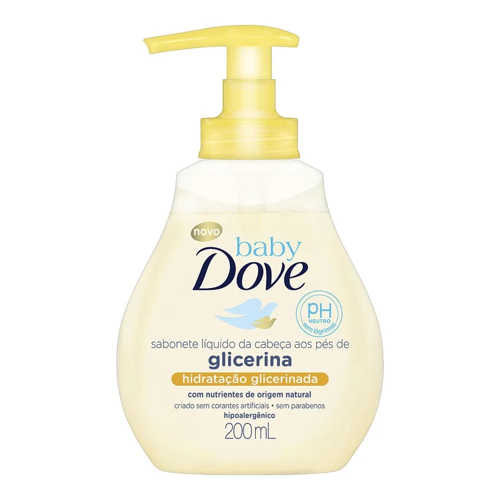 Sabonete Líquido Baby Dove Da Cabeça Aos Pés Glicerina 200ml