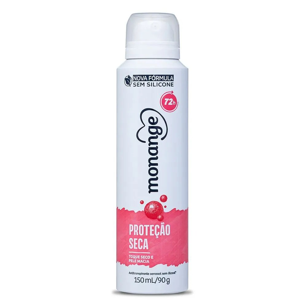 Desodorante Aerossol Feminino Monange Proteção Seca 150ml