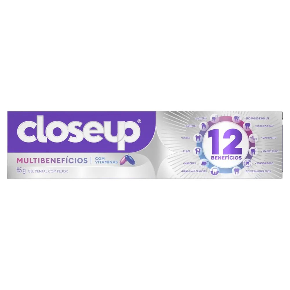 Creme Dental Closeup Multibenefícios 85g
