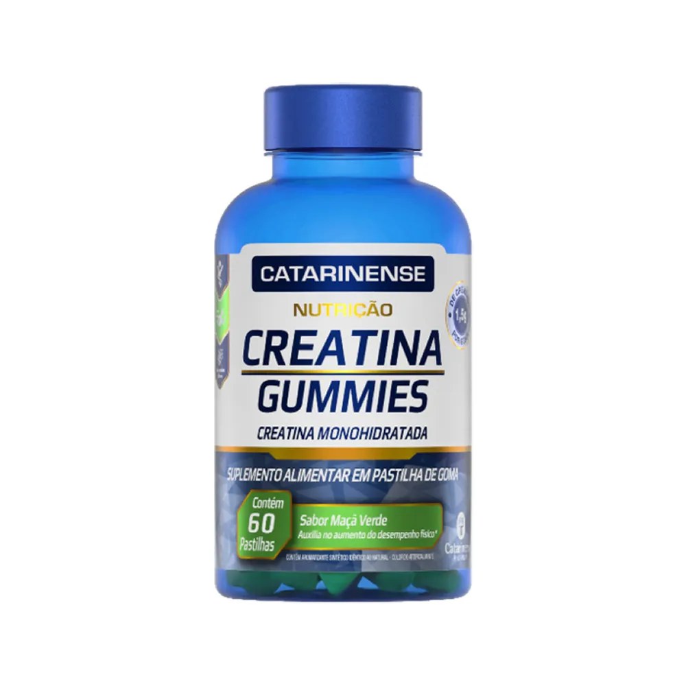 Creatina Gummies Catarinense Nutrição Sabor Maçã Verde 60 Gomas